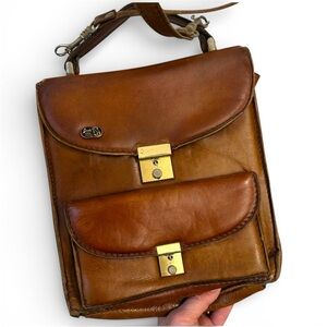 Vintage Giudi Leather Messenger Bag